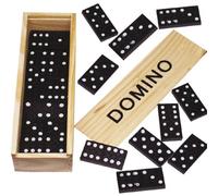 Boîte De Jeu De Domino En Bois 16 X 5 Cm Set Dominos 28 Pièces
