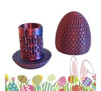 Boîte de jeu d'œufs d'argent - Œuf de Pâques amusant en impression 3D - Labyrinthe d'argent - Pour bureau à domicile, voyage, bureau, anniversaire et Noël