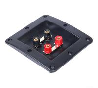 Boîte de jonction 4 positions avec noyau en cuivre et bandes de connecteurs plaquées or pour une transmission audio claire et stable dans plusieurs systèmes de haut-parleurs (A)