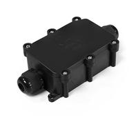 Boîte de jonction Boîte de jonction étanche IP68 en saillie | 124x45x32mm | Boîte de jonction à 2 voies, boîte de jonction d'entrée et de sortie à l'extérieur pour câble de diamètre 4mm-8mm