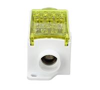 Boîte de Jonction de Bornier, épissure de Rail Din, Boîte de Distribution d'énergie Unipolaire 690V 250A Vert (Yellow)