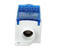 Boîte de Jonction de Bornier, épissure de Rail Din, Boîte de Distribution d'énergie Unipolaire 690V 250A Vert (Blue)