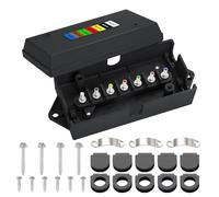 Boîte De Jonction De Câblage De Remorque, Bloc De Distribution D'identification Rapide, Boîte À Jonction À 7 Voies Avec Étiquettes Pour Sept Ensembles De Câblage De La Remorque, Adapté À La Pick-up Ca