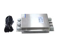 Boîte de jonction de cellule de charge en acier inoxydable IP68 JBX-4/6/8, 1 pièce, compteur électrique for grue à godet de réservoir, somme du poids, force totale(Eight-in-one)