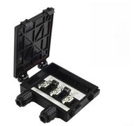 Boîte de jonction de module PV double diodes pour panneau solaire 50 W 120 W 6,5 A DC 1000 V IP65 UL94 VO Joint à clip ignifuge Montage rapide fiable en extérieur sûr