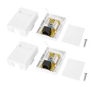 Boîte de jonction de réseaux à Port unique RJ458P8C CAT6, 2 pièces, boîte de jonction d'informations de bureau montée en Surface pour zone réseau