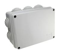 Boîte de jonction de surface 165 x 120 x 72 mm, idéale pour les installations électriques et la distribution de câblage dans des espaces restreints.