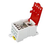 Boîte de jonction d'épissure ouverte, séparateur de ligne 690 V 40 A, isolation ignifuge, boîte de jonction d'épissure ouverte à levage automatique électrique pour le câblage (Rouge)