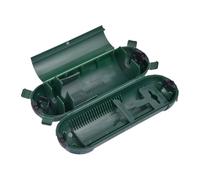 Boîte de jonction électrique - 21 x 7 x 7 cm - Boîtier de fiche résistant aux intempéries - Couvercle de sécurité en extérieur - Protection contre les prolongations IP65 - Protection d'extension