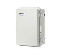 VEVOR Boîte de jonction électrique 300×200×180 mm ABS, couvercle à charnière, loquet inox, IP67