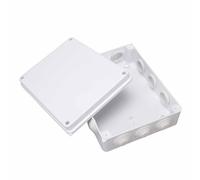 Boîte de jonction électrique, boîtier en plastique étanche IP65, ABS 255 x 200 x 80 mm avec bouchon en caoutchouc pour la protection des projets électriques extérieurs et des équip