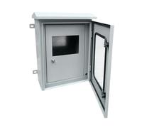 Boîte de jonction électrique en Acier, Grande boîte de jonction électrique à Double Porte avec charnières et Plaque de Montage, boîte de Projet Murale Robuste pour l'électronique, pour Une u