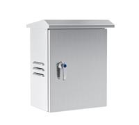 Boîte de jonction électrique étanche - Boîtier de Distribution électrique extérieur avec Serrure et Plaque de Montage, boîtier de disjoncteur résistant aux intempéries pour projets électriqu