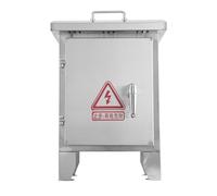 Boîte de jonction électrique extérieure en Acier Inoxydable résistante aux intempéries - Boîtier de Commande sécurisé avec Serrure et Plaque de Montage, idéal pour Les projets électriques et