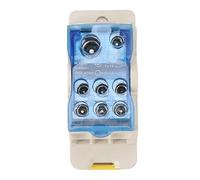Boîte de Jonction Électrique sur Rail DIN, 125A, AC DC1000V - Couvercle Transparent, Conducteur Cuivre, Installation Facile (125A)
