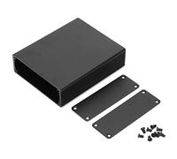 Boîte de jonction électronique Boîtes électriques noires en aluminium Boîte de projet électronique étanche pour projets électroniques de bricolage, boîtier d'instruments, blocs d'alimentation 1,1 × 3,