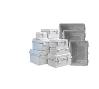 Boîte de jonction électronique en plastique ABS étanche IP66, couvercle gris/transparent, coque électronique, boîte étanche extérieure(275x195x110mm,Transparent cover)