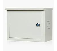Boîte de jonction en acier - Boîtier électrique résistant aux intempéries pour intérieur/extérieur avec serrure et plaque de montage pour contrôle du boîtier de compteur