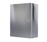 Boîte de jonction en acier inoxydable résistant aux intempéries - Boîtier électrique extérieur durable, boîtier de commutation mural étanche (600 x 500 x 180 mm) pour usage résidentiel et commercial