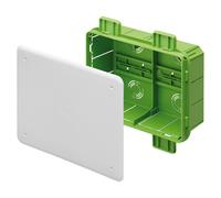 BOÎTE DE JONCTION ET CONNEXION MURALE VERTE ENCASTRÉE DIMENSIONS 392X152X75 GW