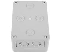 Boîte de Jonction Étanche ABS à Deux Voies Trous Prépercés | Boîtier Renforcé, Protection des Raccords, Garde les Fils Secs et Sûrs, Usage Extérieur
