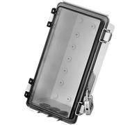 Boîte de jonction étanche - Boîtier de projet électrique à couvercle transparent | Boîtier anti-poussière avec serrure, prise de protection, prise, multiprise confort