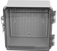 Boîte de jonction étanche Couvercle à charnière transparent IP67 Boîtier électrique en plastique ABS avec plaque de montage pour l'extérieur