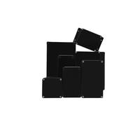 Boîte de jonction étanche extérieure IP67, boîtier électronique, boîte ignifuge noire, boîte d'alimentation en plastique ABS, boîte scellée(0813 80x130x70mm)