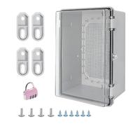 Boîte De Jonction étanche IP65, Boîte à Fusibles Boîte De Distribution En Saillie Boîte De Jonction De Câble ABS Boîte Encastrable Armoire De Commande Transparente à L'extérieur-290 * 190 * 140mm