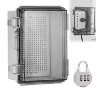 Boîte de jonction étanche IP66 : boîte de distribution en saillie, boîtier de raccordement électrique ABS, boîte de distribution extérieure, armoire de commande transparente extérieure avec