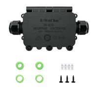 Boîte de jonction étanche IP68 2 voies M2068-2T Connecteur de câble coaxial Plage de câbles 5 à 12 mm Câble d'alimentation électrique externe Boîtes de jonction (-FSH-2T, 1)
