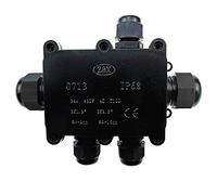 Boîte de jonction étanche IP68 en plastique pour éclairage extérieur Noir