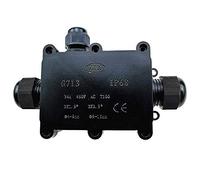 Boîte de jonction étanche IP68 en plastique pour éclairage extérieur Noir