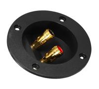 Boîte de Jonction Étanche Ronde pour Haut-parleur, Cuivre Pur, 62 MM | Bornier Audio à Encastrer, Rétrofit Facile, Réduit la Perte de Signal, pour Caissons et Enceintes