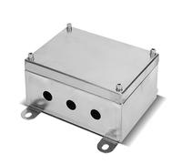 Boîte de jonction extérieure en acier inoxydable 304 - Borne murale et boîte de commande avec base galvanisée, for applications électriques extérieures(30 * 20cm/11.8 * 7.8in)