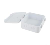 Boîte de jonction extérieure en plastique, support mural électrique étanche pour installation résistante aux intempéries, boîtier IP65, 143 x 64 x 138 mm, W