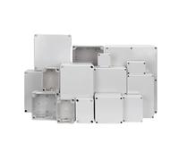 Boîte de jonction extérieure étanche IP67, gris/transparent, boîtier ABS, câble à vis, boîtiers de connexions scellés(50x65x55mm,Grey cover)