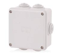 Boîte de jonction Intratec IP65 100x100x50 mm Boîte de jonction CCTV extérieure étanche IP, Boîte de jonction électrique extérieure, Boîtier plastique étanche pour transformateurs, terminaux, éclairage souterrain LED