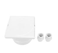 Boîte de jonction pour lampe de piscine sous-marine, installation extérieure, boîtier en plastique résistant aux intempéries, résistant aux UV, 10 x 10 cm, blanc, compatible avec la natation