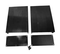 Boite De Jonction Rail DIN, Coffret Aluminium Refroidissant, 300mm Noir - Dissipation Thermique Optimale, Montage Personnalisé, Idéale Projets DIY (200 mm lang)