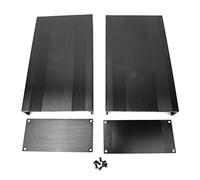 Boite De Jonction Rail DIN, Coffret Aluminium Refroidissant, 300mm Noir - Dissipation Thermique Optimale, Montage Personnalisé, Idéale Projets DIY (250 mm lang)