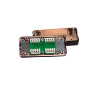 Boîte de Jonction Réseau LogiLink NP0012B Cat6e Noir, Corps ABS, Largeur 83.7mm, Profondeur 37mm, Hauteur 23mm, AWG 22-26, 1 pièce