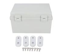 Boîte de jonction résistante aux intempéries IP67 |Boîtier électrique ABS 300x200x170mm pour projets extérieurs/jardins/bricolage |Boîte à couvercle à charnière protégée contre