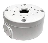 Boîte de jonction universelle à base profonde pour caméras de surveillance de sécurité, boîte cachée pour caméra IP CCTV dôme et Bullet en métal massif (Blanc)