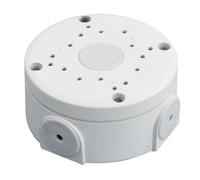 Boîte de jonction universelle CCTV à base profonde pour caméras de surveillance de sécurité, boîte cachée pour caméra IP type dôme et balle, métal massif (blanc - métal)
