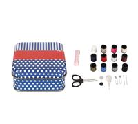 Boîte de kit de couture portable Ensemble complet pour le ménage de voyage en acier inoxydable en plastique