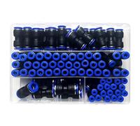 Boîte de Kit en PU, raccord rapide pneumatique, tube d'air droit à haute pression, rapide 4 6 8 10mm(A kit (23pcs),5 BOXES)