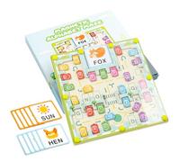 Boîte de labyrinthe de parking à lettres, labyrinthe d'alphabet magnétique - Toddler Sensory Letter Puzzle Board | Maze d'apprentissage de l'alphabet éducatif pour la maison, la crèche, le centre de g