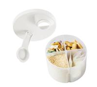 Boîte de lait en poudre, distributeur de préparation pour bébé - Support rotatif pour formule de stockage de collations,Conteneur de collation de voyage portable à 4 compartiments, boîte de nouilles d