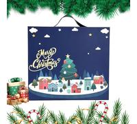 Boîte de l'Avent avec 24 sujets conteneurs de compte à rebours pour les vacances | Emballage cadeau DIY -par -te pour, anniversaires, Halloween, adultes, adolescents, filles | Dépôt saisonnier f